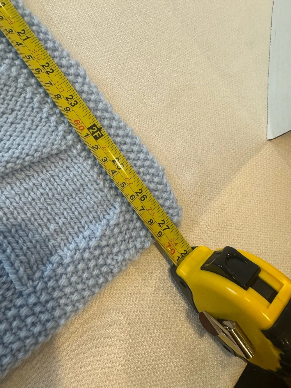 Homemade hand knit